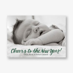 Cheers New Year Photo Card Bottom