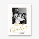 Christmas Curlicue Photo Card