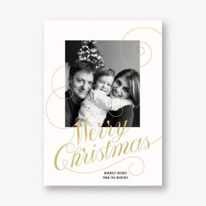 Christmas Curlicue Photo Card