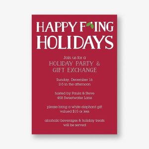 Happy F*ing Holidays Party Invitation