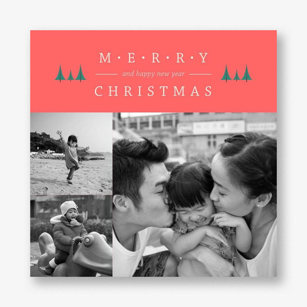 Forest Greetings Holiday Photo Card