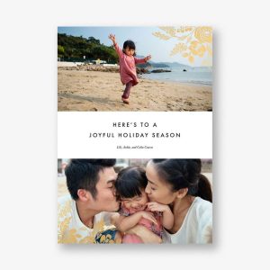 Heather and Lace Foil Multi-Photo Card