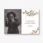 Glow Strings Attached Horizontal Photo Card