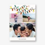 Glow Strings Attached Vertical Photo Card