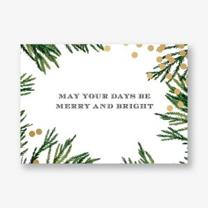 Confetti Branches Foil Greeting Card