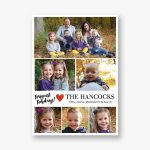 Happy Holidays Heart Photo Card