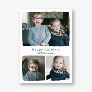 Chic Happy Holidays Photo Card