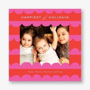 Gingerbread Edge Photo Card