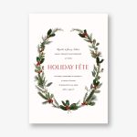 Fleurs de Noel Invitation