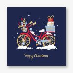 Holiday Cycle Photo Card