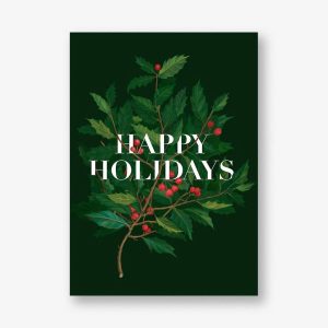 Holly Branch Card
