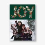 Joy Floral Photo Card