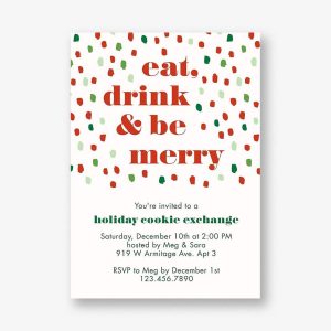 Holiday Flurry Party Invitation