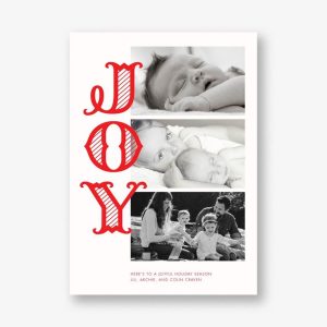 Joyful Stripes Photo Card