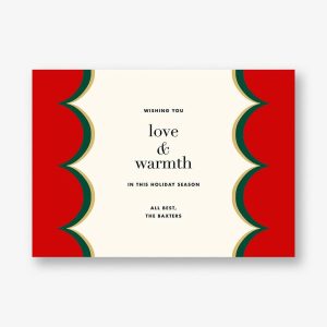 Intarsia Scallop Greeting Card