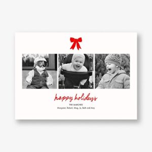 Holiday Triptych Horizontal Photo Card