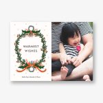 Midnight Wreath Horizontal Photo Card