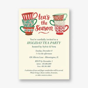 Teas the Season Holiday Party Invitation