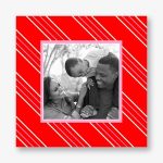 Peppermint Stripe Photo Card