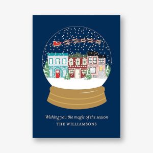 Snowglobe Holiday Card