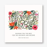 Merry. Bright and Blooming Photo Card