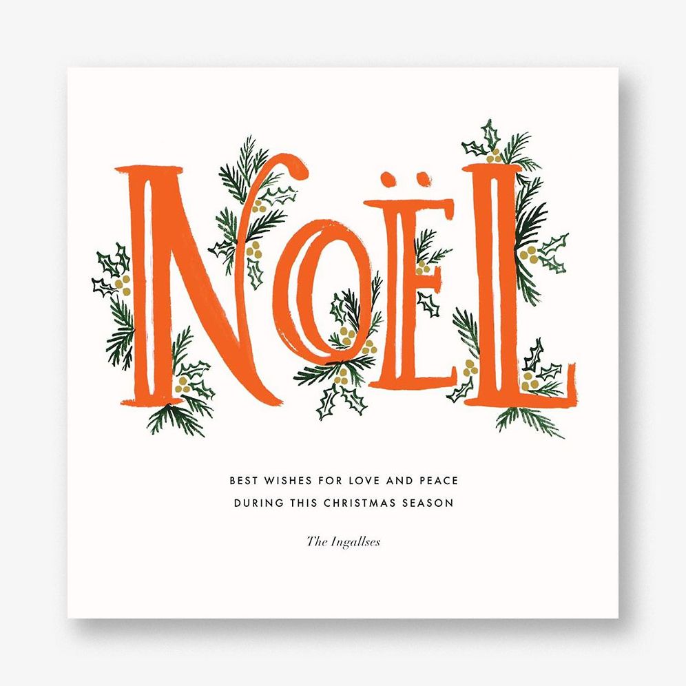 Fir Noel Holiday Photo Card