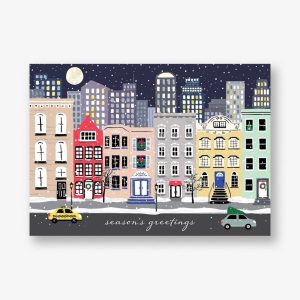 Snowy City Holiday Card