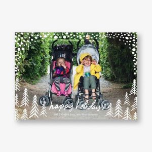 Pollenpine Snow Holiday Photo Card