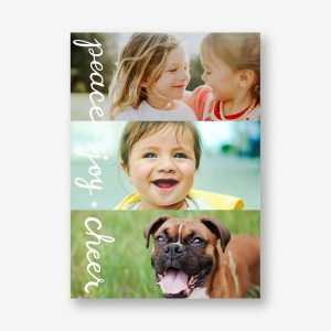 Peace Joy Cheer Photo Card