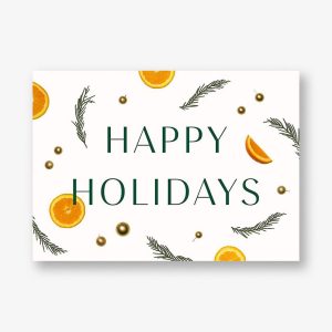 Orange Potpourri Holiday Photo Card