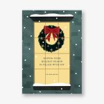 Shining Wreath Holiday Photo Card