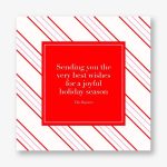 Peppermint Stripe Greeting Card