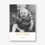 New Year Cutouts Foil Photo Card