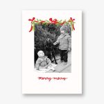 Pine Mantel Photo Card