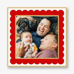 Scalloped Border Photo Card