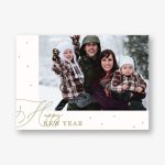 Starry New Year Photo Card