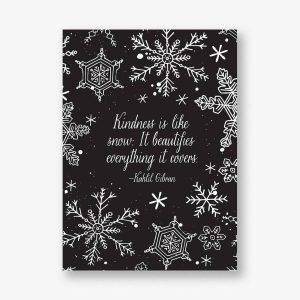 Snowflake Splatter Holiday Card