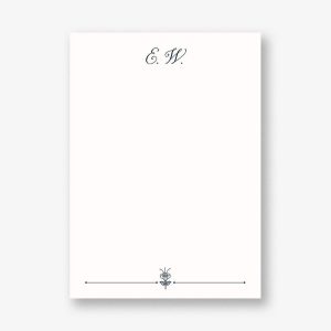 Scrollwork Floral Stationery