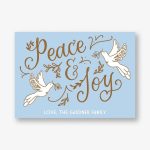 Peace Joy Doves Holiday Card