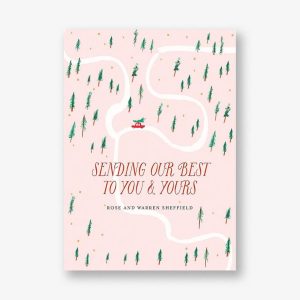 Watch for Reindeer Crossings Invitation