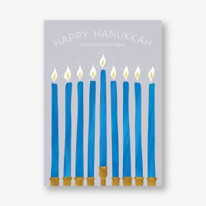 Hanukkah Candles Holiday Card