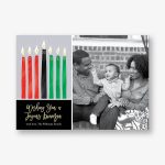 Kwanzaa Candles Holiday Photo Card