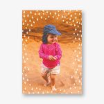 White Stars Vertical Photo Card