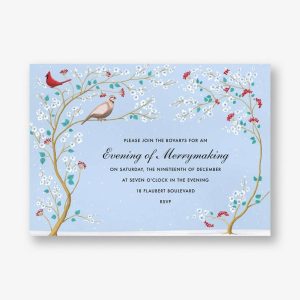 Winter Chinoiserie Holiday Card