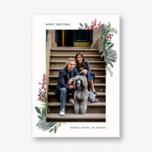 Yule Blooms Vertical Photo Card