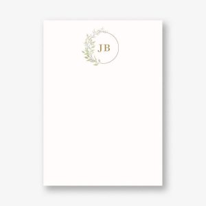 Monogram Wreath Stationery