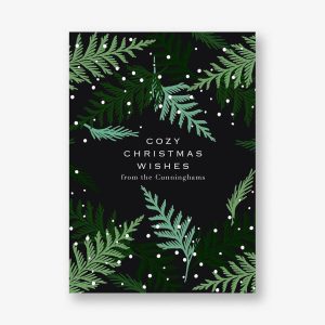 Cedar Branches Holiday Card