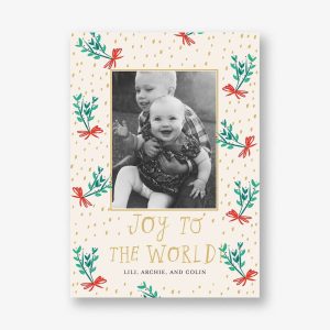 Mistletoe Bundles Holiday Photo Card