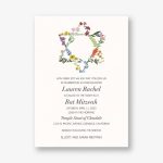 Wildflower Star Bat Mitzvah Invitation
