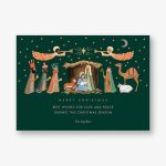 Evergreen Nativity Holiday Card